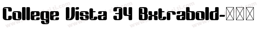 College Vista 34 Bxtrabold字体转换